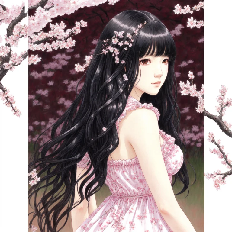 Masterpiece, Best Quality, Highly Detailed, A Woman With Lon...