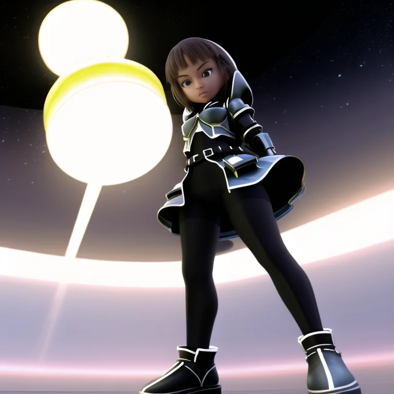 Chantel3d, Space Ship, Fantasy Battle Suit, Serious Face, Lo...