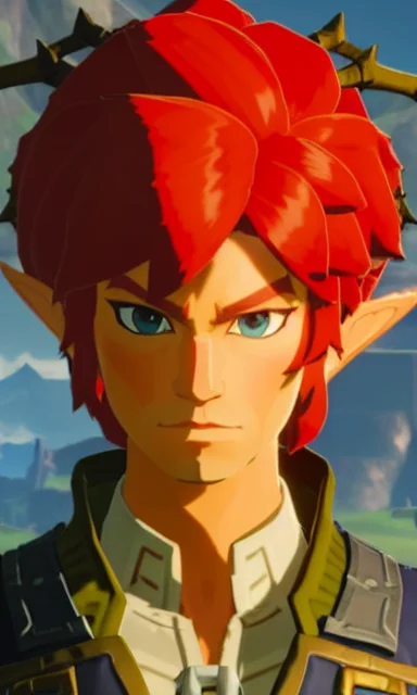 Botw Style A Stunning Intricate Full Color Portrait Of A Bor...