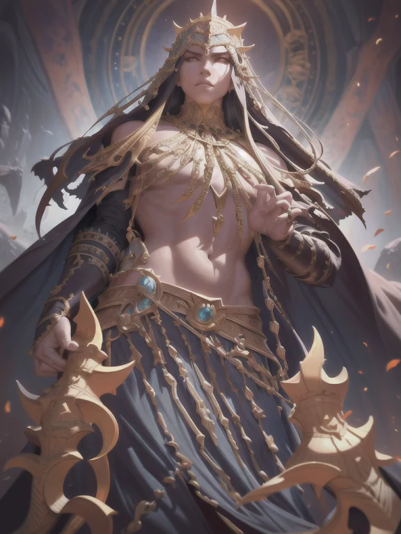 Cursed King, Deep Focus, D  D, Fantasy, Intricate, Elegant,...
