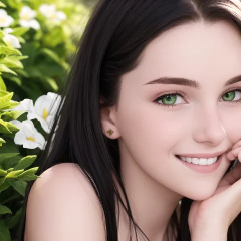 18 Year Old Teen1.1, Photorealistic, Happy, Smiling, Masterp... — Stable Diffusion AI Prompt: (18 year old teen:1.1), (photorealistic), happy, smiling, masterpiece, ((hebe)),...