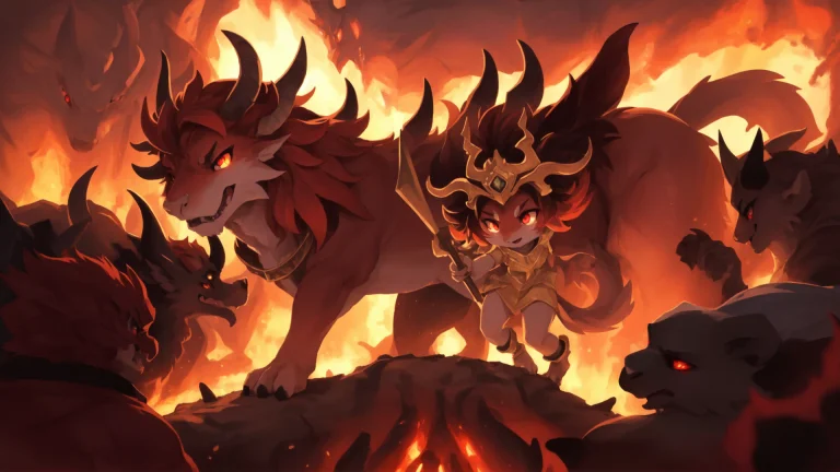 Chibi, A Demon Princess Floating Above The Hordes Of Hell, S...