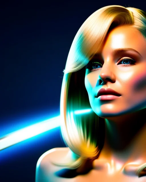 A Beautiful Blonde Girl Trapped In A Pod With Tubes Coming O...
