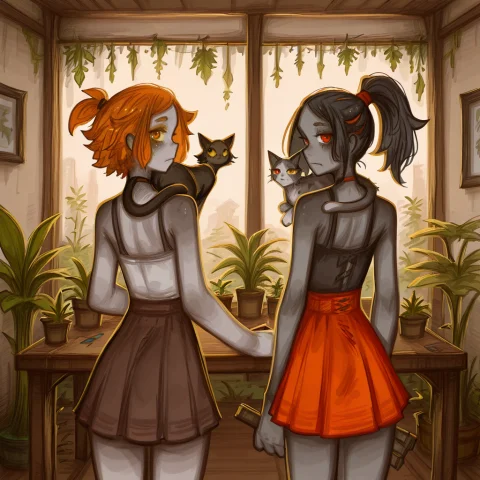 Lorapopartsketchy1.4 Popartlora, Multiple Girls, 2girls, Pla... — Stable Diffusion AI Prompt: POPartLora, multiple girls, 2girls, plant, holding, ponytail, grey skin, colore...