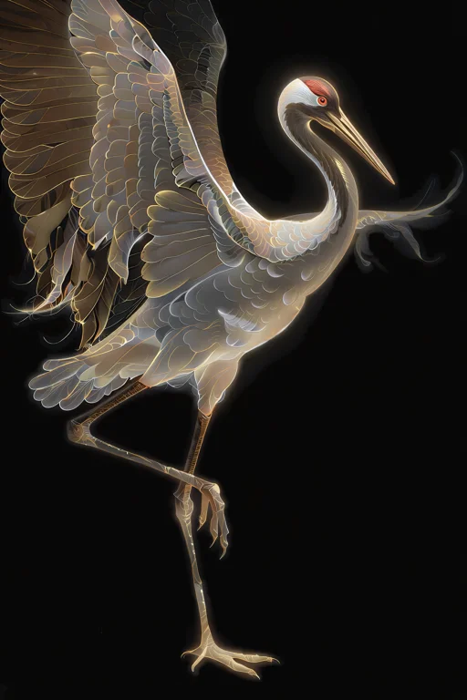 , A Finished Painted Illustration Of A Tall Crane Lifting On...