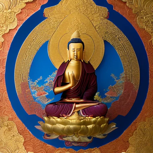 Raw Photograph Of A Person Sitting In A Lotus Position, Soli...