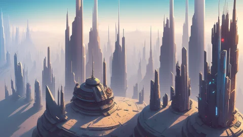 Art By Christopher Balaskas, Sharper Details, Chromatic Aber... — Stable Diffusion AI Prompt: art by Christopher Balaskas, sharper details, chromatic aberration, city from to...