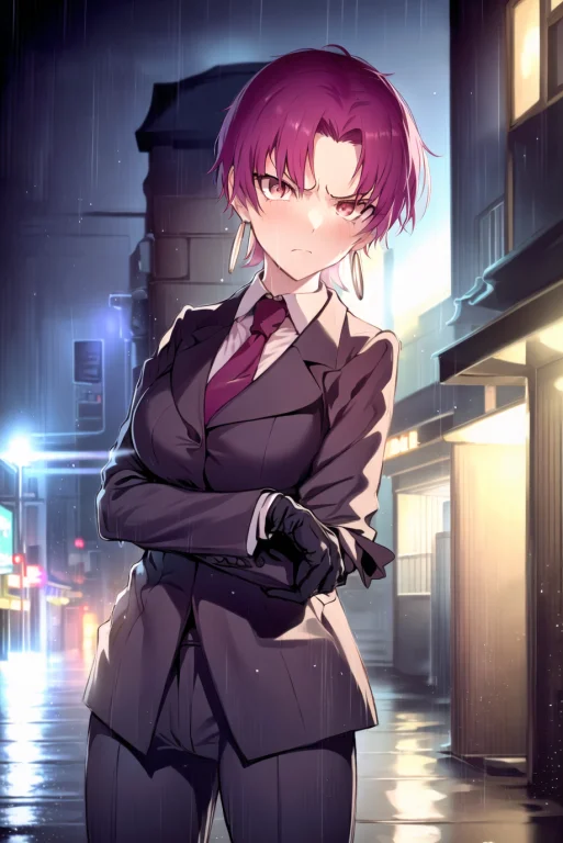 Masterpiece, Best Quality, Detailed, 1girl, Alley, City, Nig...