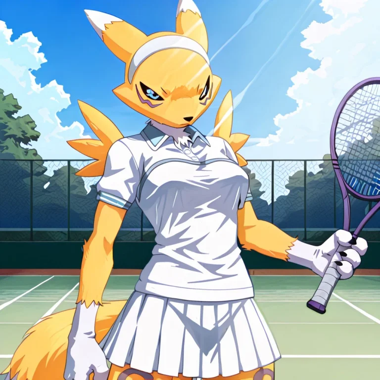 Sourceanime, Score9, Score8up, Renamon, Furry Female, Solo,...