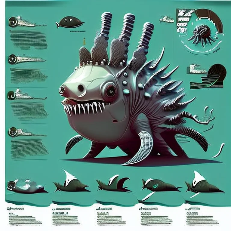 Unknown Underwater Lifeform By Style-info, Horror Creature