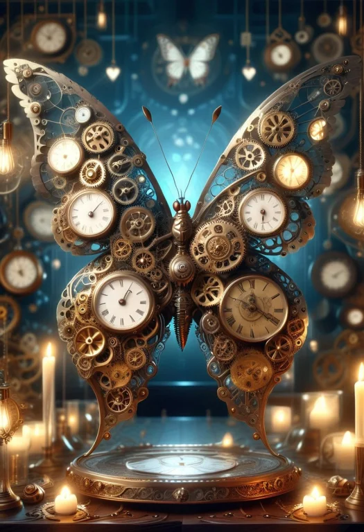 8k, Raw Digital Photo, High Quality, A Delicate Butterfly Re...