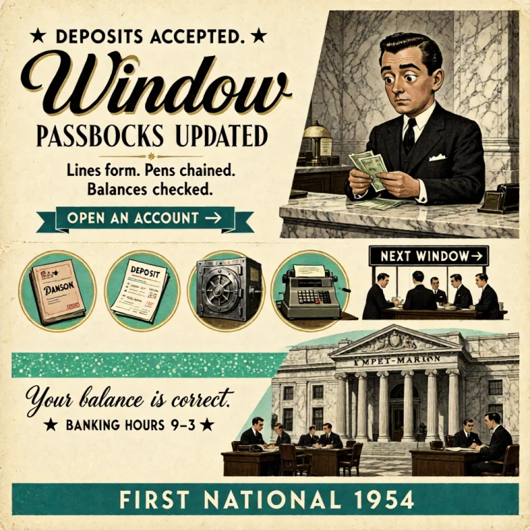 A Retro 1950s Mid-century Savings-and-loan Brochure Homepage...