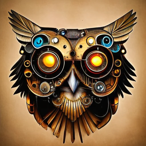 Steampunkai, Owl, Steampunk