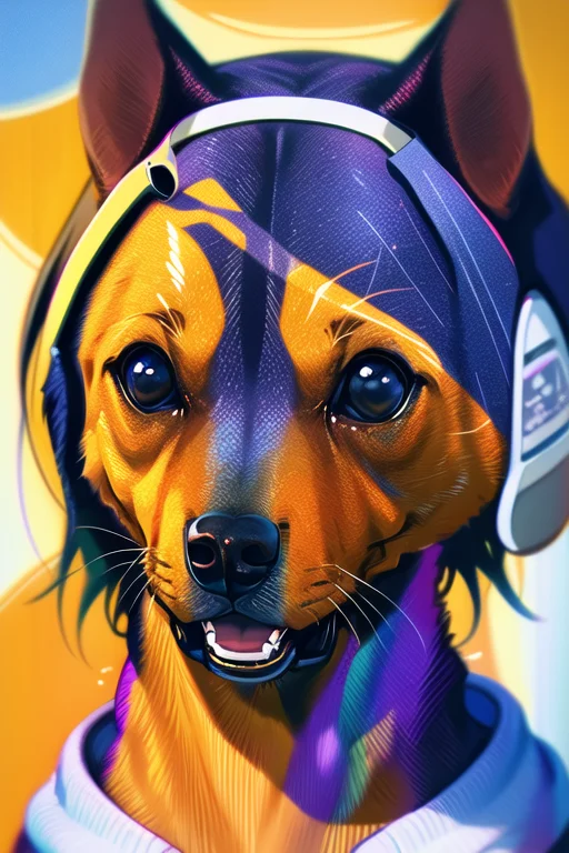 A Portrait Of A Dog