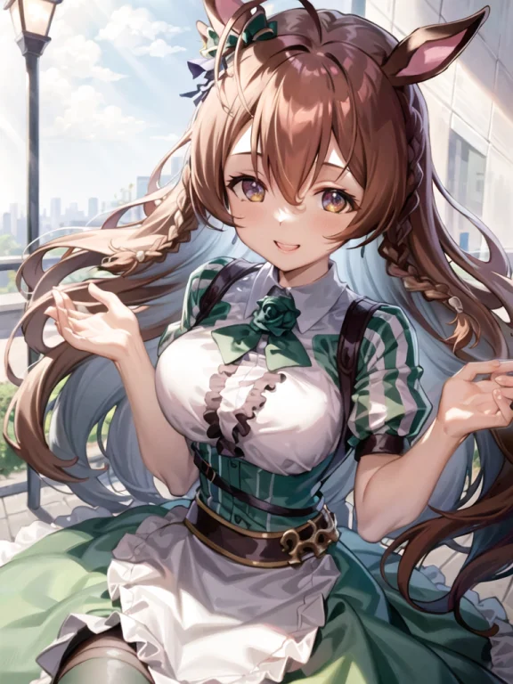 Loramejirobright-0000011, 1girl, Cute, Solo, Umamusume, Hors...