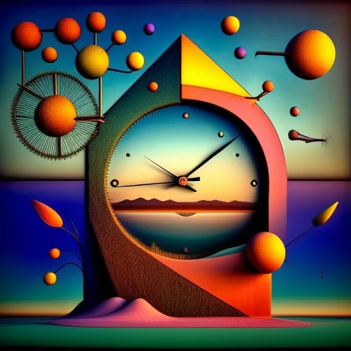 Colorfulsurrealism, Surrealism, Clock