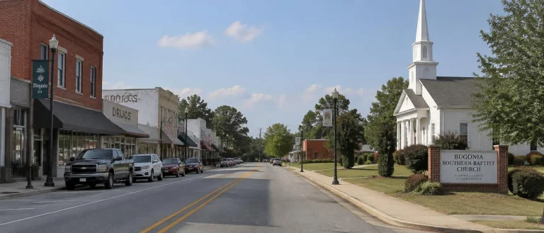 Main Street, Bugonia, Ga. With A Southern Baptist Chu., 2019