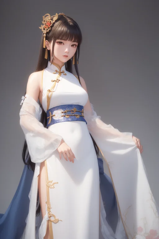 Masterpiece,xianxia1.3,wuxia1.2,justice Online Style,1 Girl,...