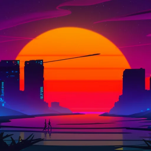 Neonskiesai, Sunset At The Beach