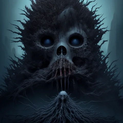 Art By Embbontrex-2250, Mountain Of Skulls, Gothic Ornaments... — Stable Diffusion AI Prompt: art by EMB_bontrex-2250, ((mountain of skulls)), gothic ornaments, industrial ho...