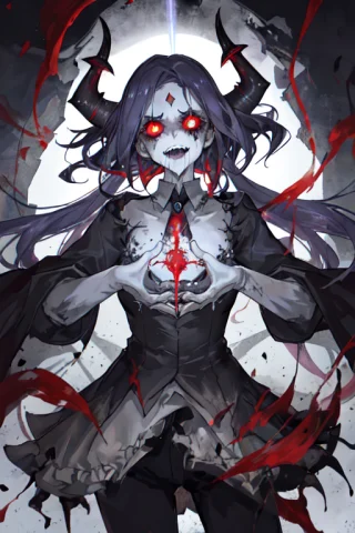 Solo, Spooky, Decayed Zombie Woman, Glowing0.7 Ruby, Vivid C... — Stable Diffusion AI Prompt: solo, spooky, decayed zombie woman, (glowing:0.7) ruby, vivid colors, white pale...