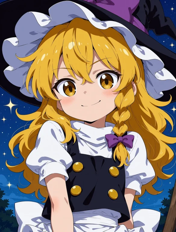 Best Quality, Masterpiece, 1girl, Kirisame Marisa, Looking A...