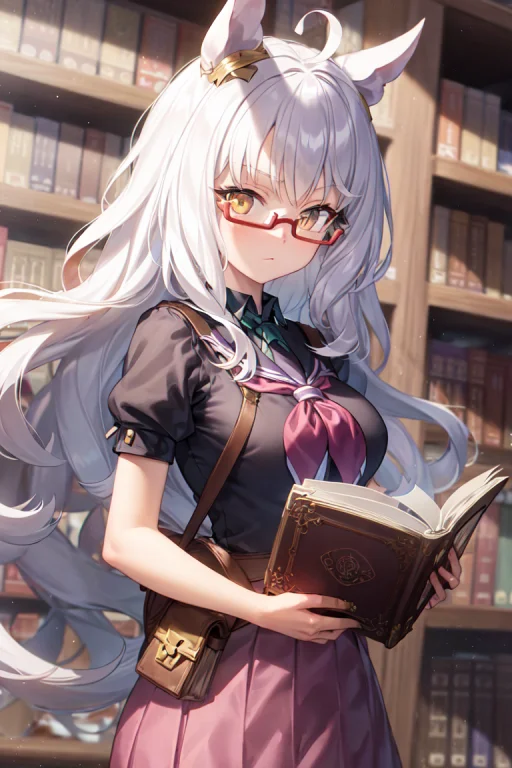 Masterpiece, Best Quality, Biwa Hayahide Umamusume, Semi-rim...