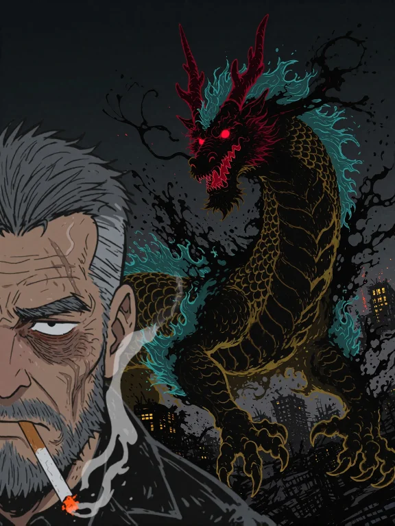 Highly Detailed Anime-style Cinematic Key Visual Featuring A...