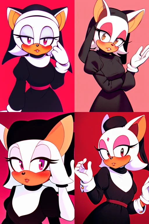 Rouge The Bat, Masterpiece, Best Quality, Dkventi, Solo, Glo...
