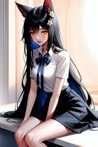 Nixeu, Ahri, Ahrileagueoflegends, 1girl, Animalears, Artistn... — Stable Diffusion AI Prompt: nixeu, ahri, ahri_\(league_of_legends\), 1girl, animal_ears, artist_name, bangs,...