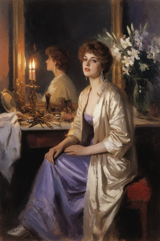 Korovin Style, Theatrical Dressing Room Scene, A 29-year-old...