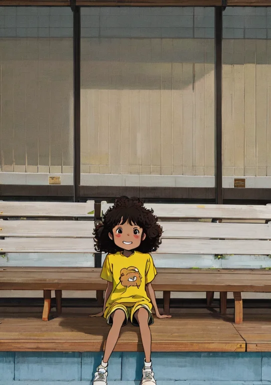 Spirited, Portrait Of A Beautiful Dark Skinned Little Girl,...