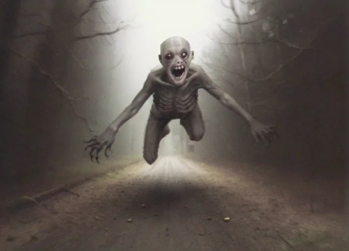 Creepy Creature Jump On Camera Lorarfktrsmysterycreaturesv10...