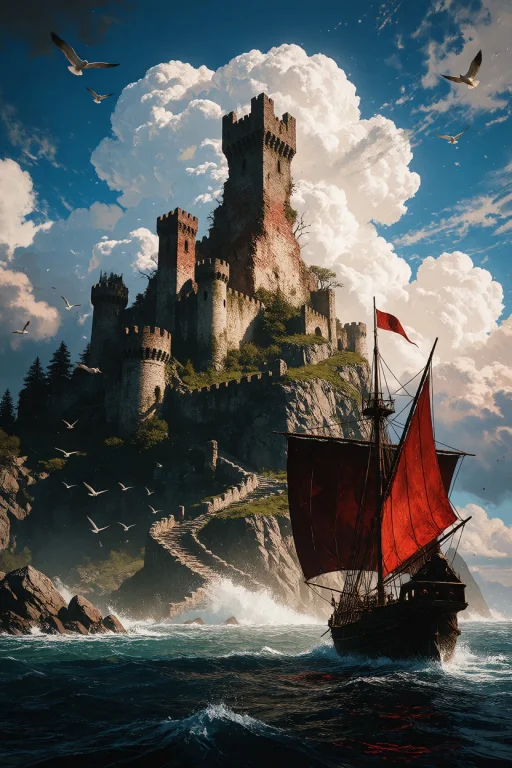 Ta86inkriot, Thin Black Outlines, A Dramatic Fantasy Paintin...