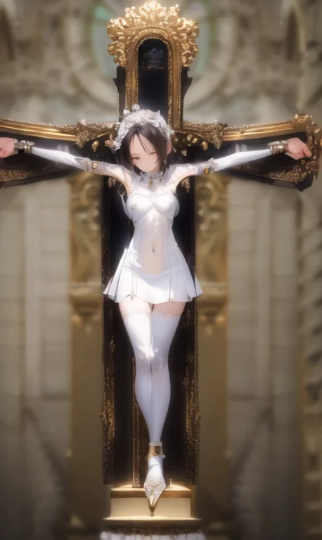 Masterpiece,best Quality,1girl,thecross,full Body,cuffs,deta...