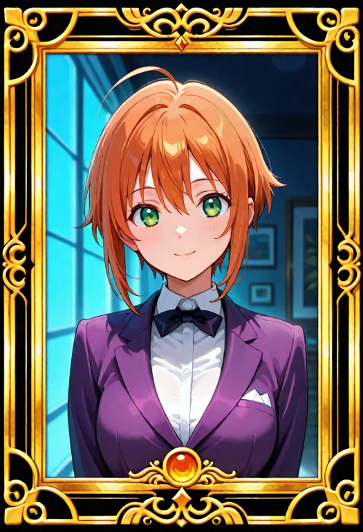 Sfw,bestquality,sourceanime,card Frame,1woman,solo,fortune T...