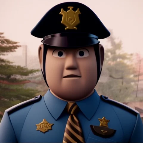 A Portrait Of A Asian Police Cop — Stable Diffusion AI Prompt: a portrait of a asian police cop