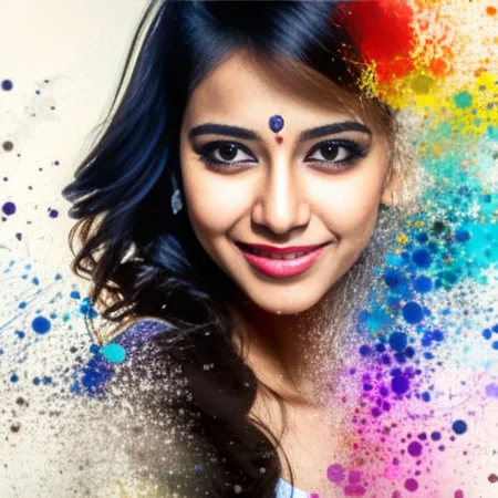 Realistic Photo Of Beautiful Indian Woman Standing, Highly D...