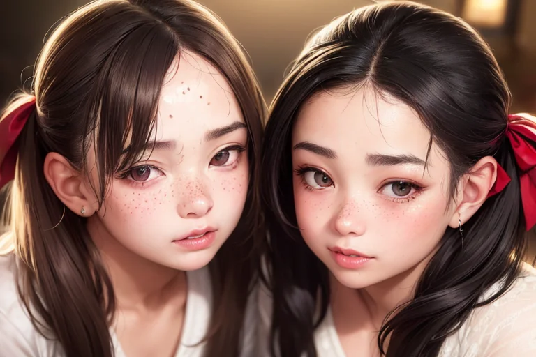 2girls, Masterpiece, Photorealistic1.4, Best Quality, Beauti...