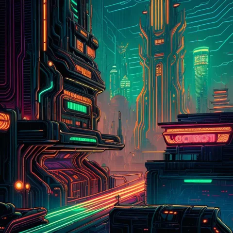 By Dan Mumford1.4 Extremely Epic Illustration, A Futuristic... — Stable Diffusion AI Prompt: By (dan mumford:1.4) extremely epic illustration, a futuristic city, intricate,...