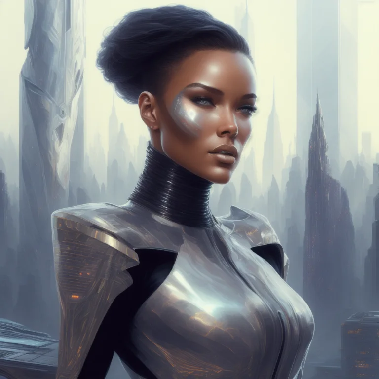 Danmumfordstyle, Woman With A Futuristic Background, New Yor...