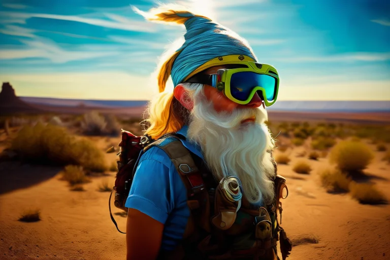 Garden Gnome, A Highly Detailed Forgotten Garden Gnome Weari...