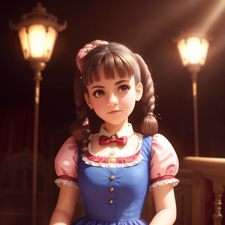 Style-crybaby Blonde Girl Victorian Dress Masterpiece Best Q...