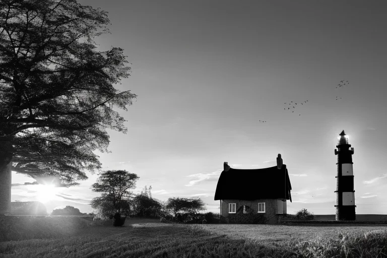 By Phse, Wide Angle Black And White Photo On Kodak T-max Fil...