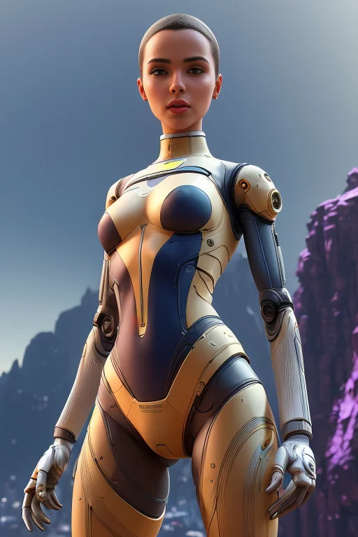 A Android, Photorealistic, Hdr, Detailed, Fibers, Cameltoe,...