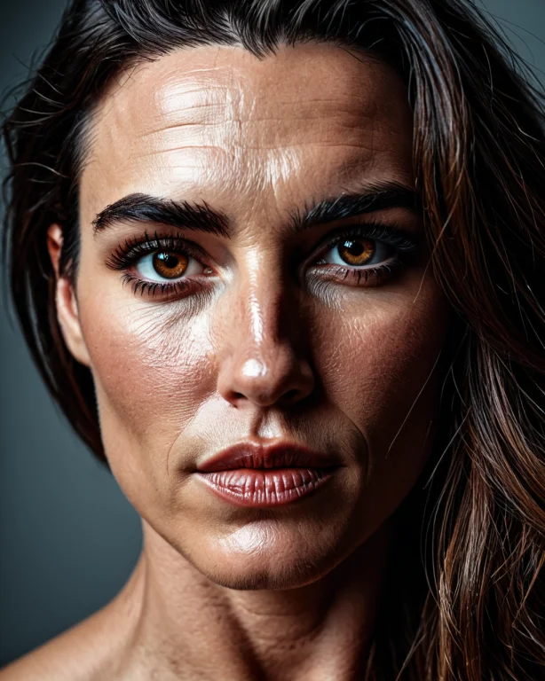 A Close Portrait Of An Extremely Handsome Woman Loramasculin...