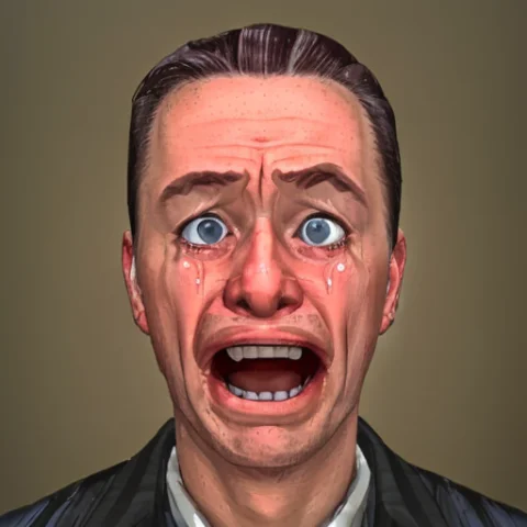 A Portrait Of A Man, Crying Louder — Stable Diffusion AI Prompt: a portrait of a man, crying louder