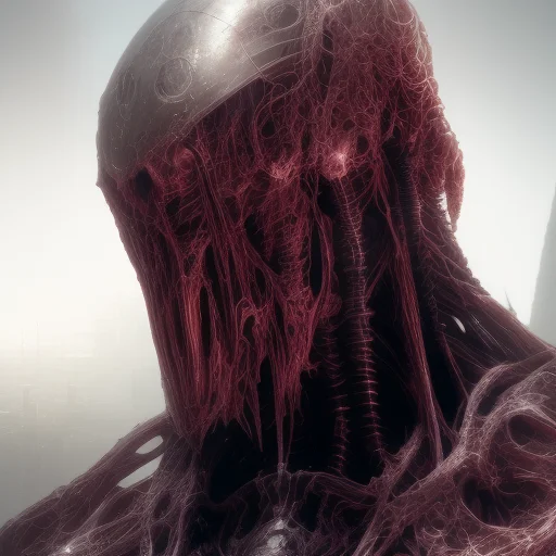 Portrait Of Technologically Augmented Robotic Science Fictio...