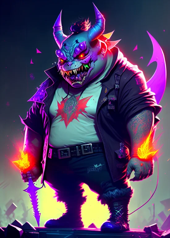 A Picture Of Gengar, Full Body Shot, By Eonn