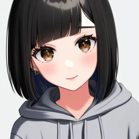 1girl, Solo, Black Hair, Short Hair, Gradient Hair, Gray Hai... — Stable Diffusion AI Prompt: 1girl, solo, black hair, short hair, gradient hair, gray hair, bangs, blunt bang...